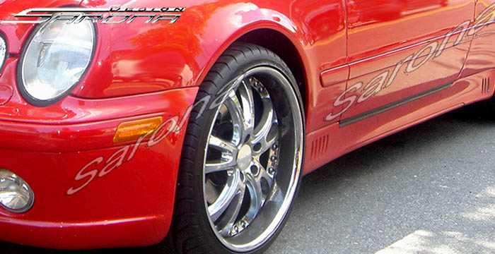 Custom Mercedes CLK Side Skirts  Coupe & Convertible (1998 - 2002) - $490.00 (Part #MB-027-SS)